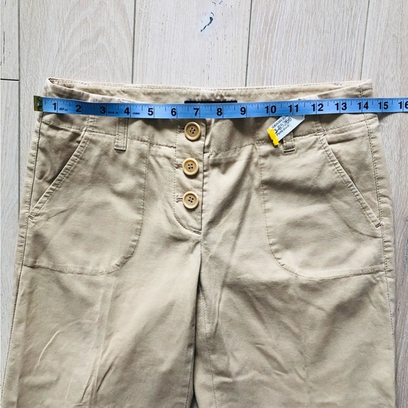 Vintage Theory Wide Leg Capris Pants in Beige - Picture 2 of 12